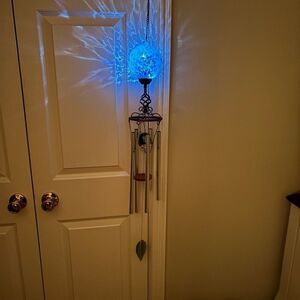 Exhart Solar Honeycomb Glass Ball Wind Chime (no reductions)